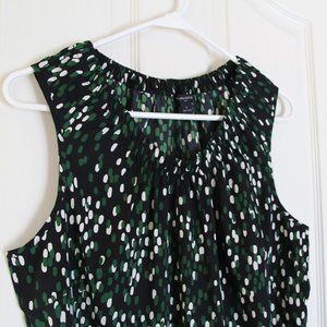 BR Black with Green & White Dots Tank